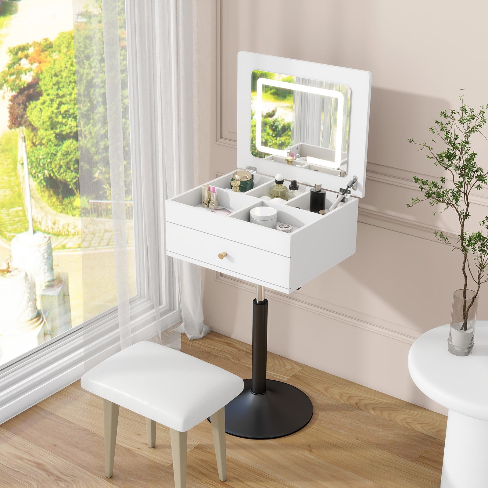 small dressing table design 31.517.731.9 inch / 804581 cm / Cherry color / Cherry Dressing Table /USA DELIVERY 1 WEEK