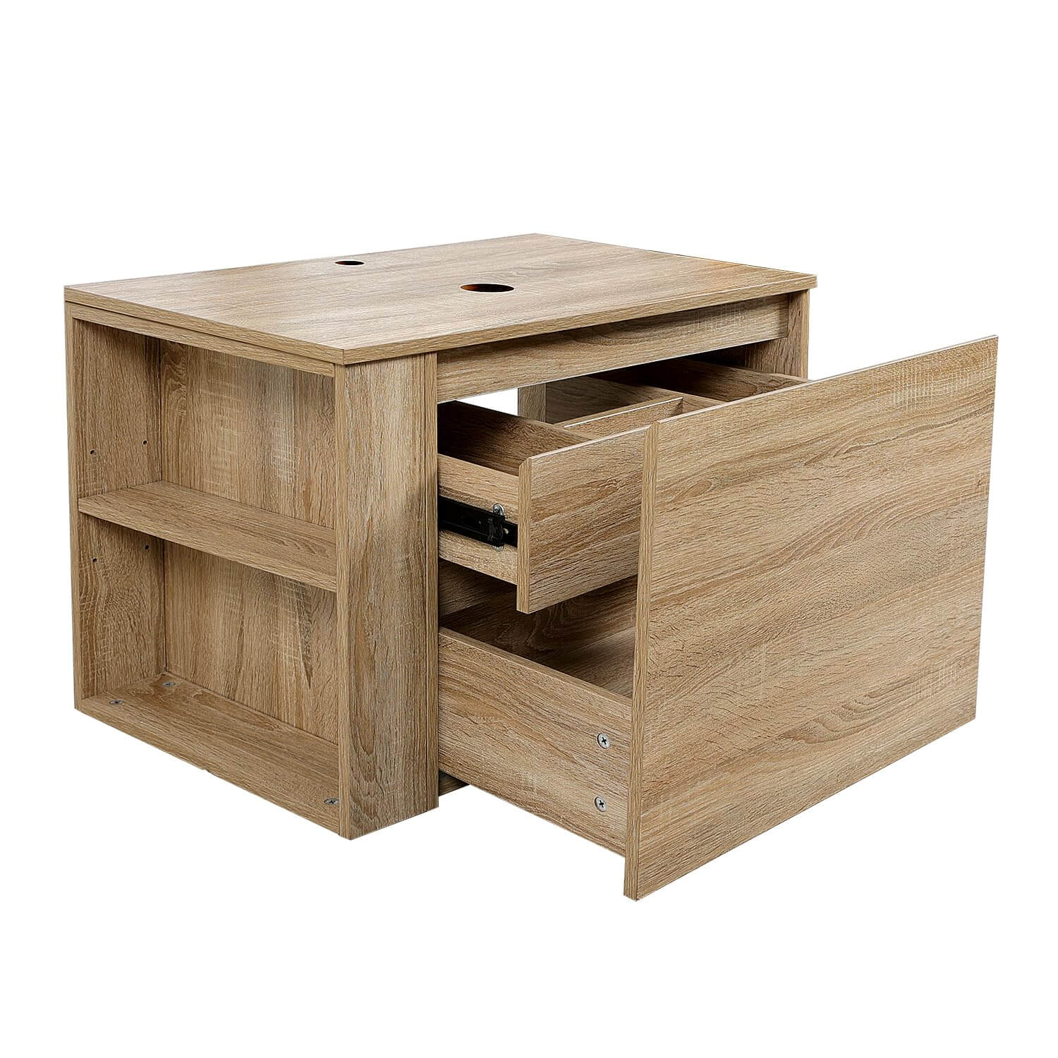 Wooden Bathroom Vanity With Side Storage BA033