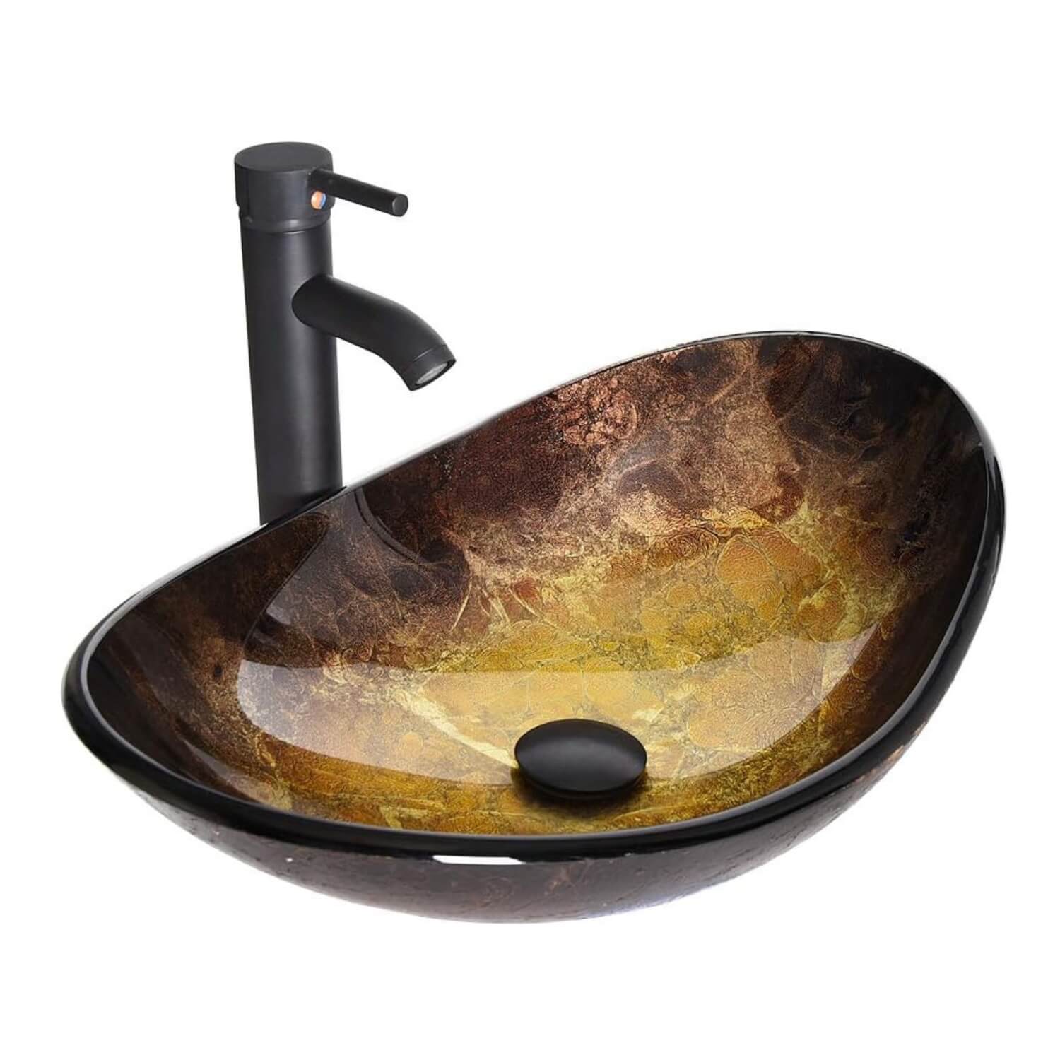 Elecwish gold boat sink