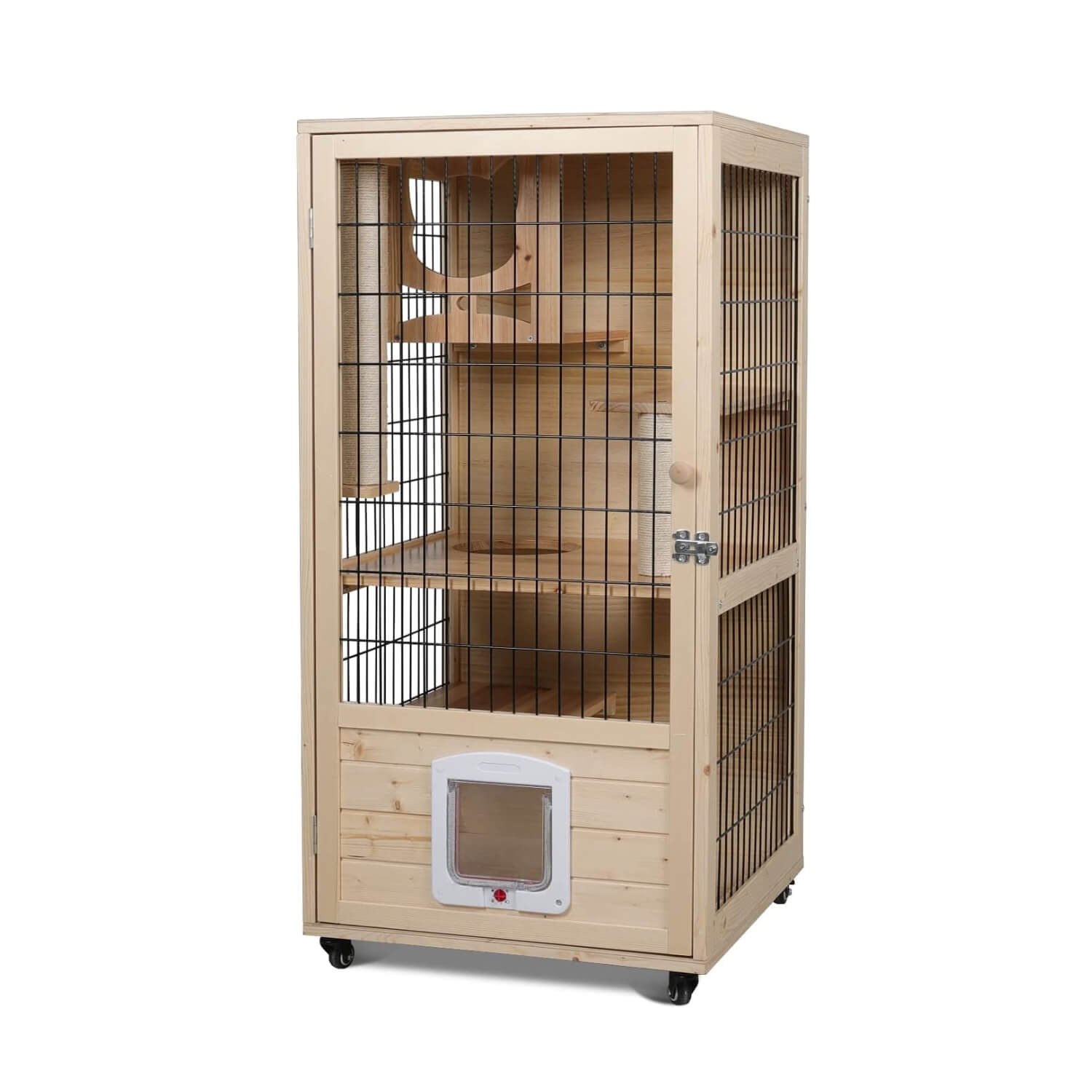 Elecwish Wooden Cat House with medium space