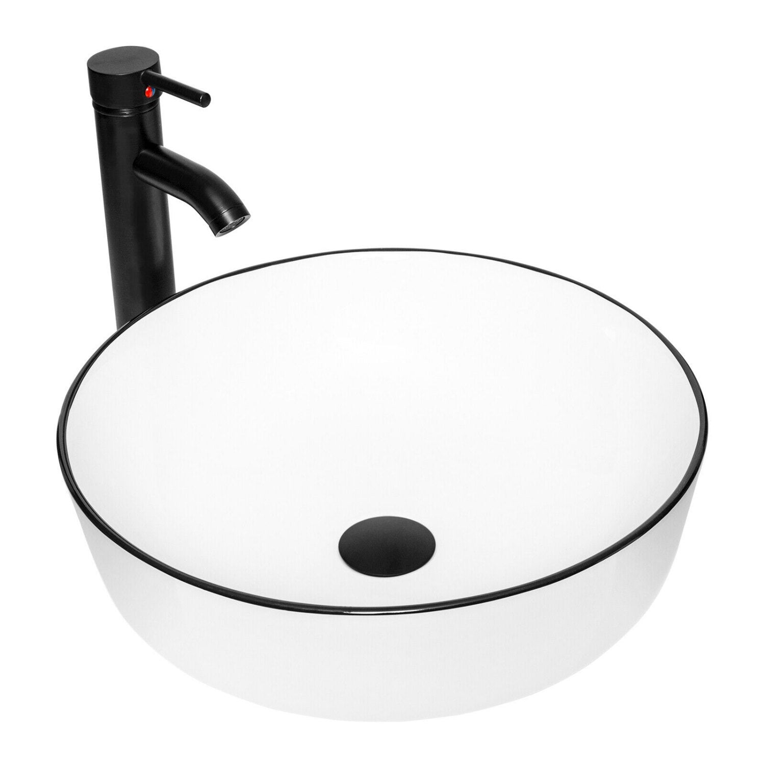 Elecwish White Round Sink