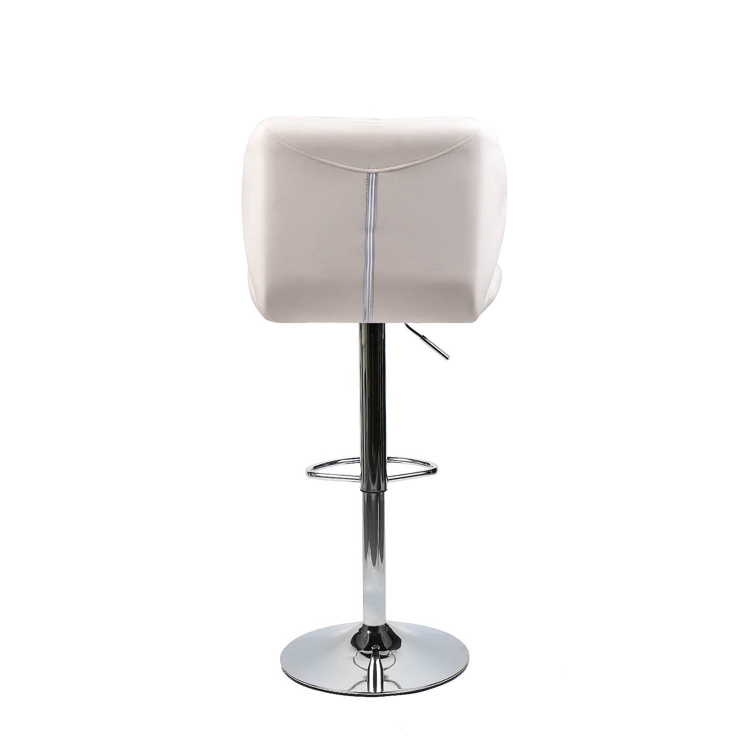 Back of Elecwish white bar stool OW001