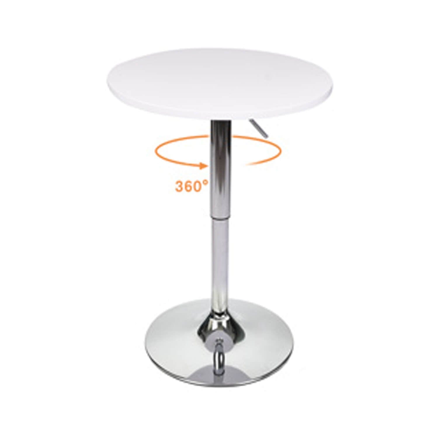 Elecwish White Table OW003 has special 360-degree rotation swivel