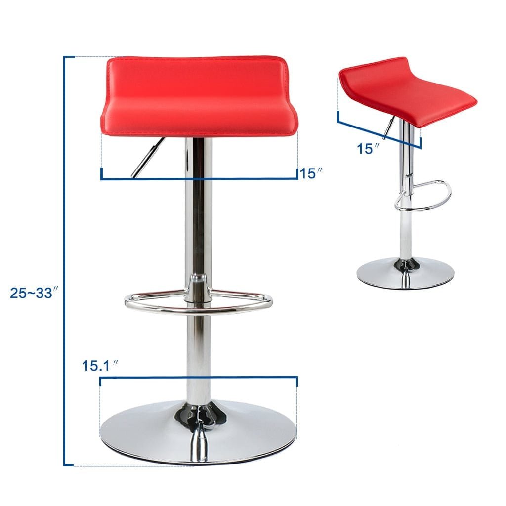 Elecwish red bar stool OW002 size