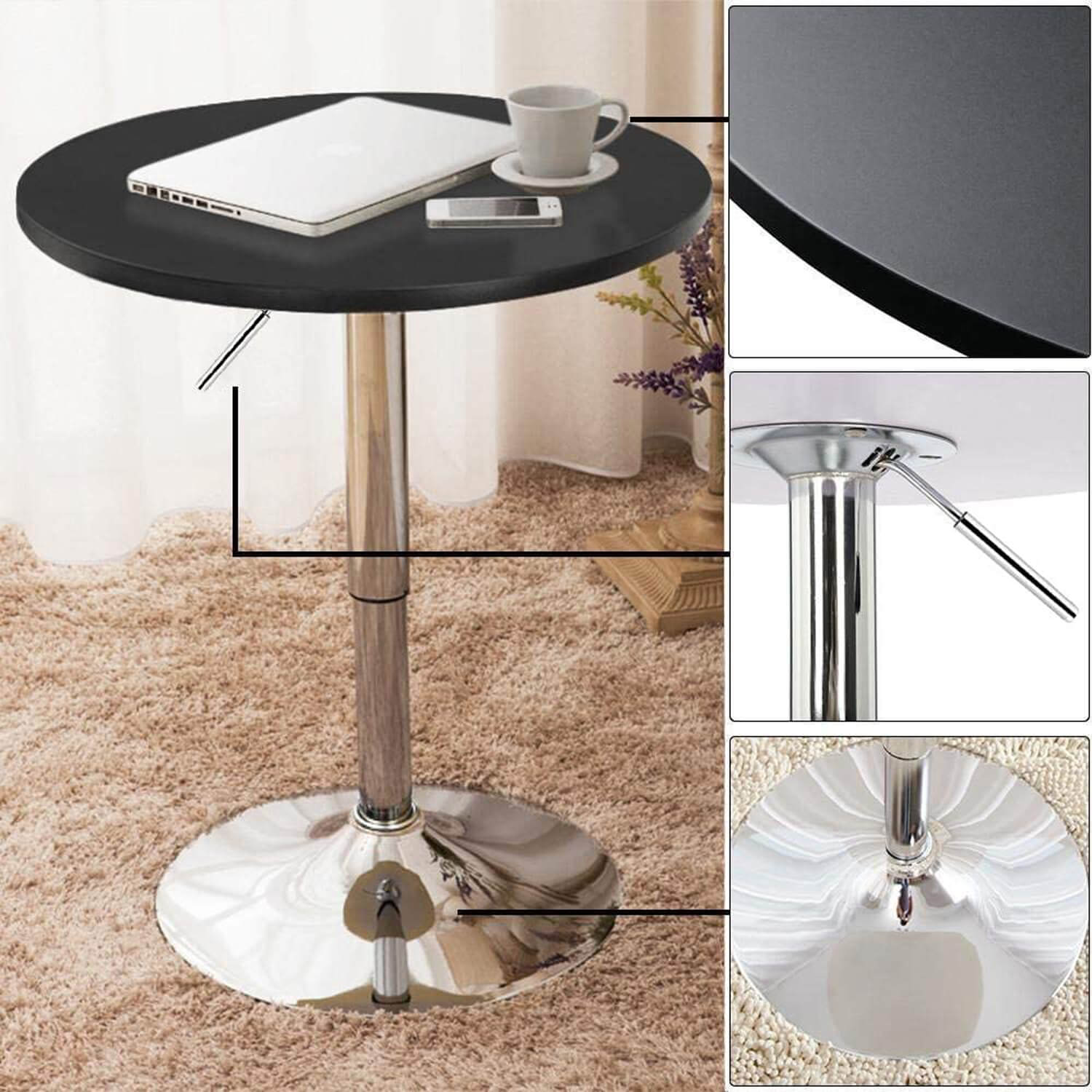 Elecwish black bar table features display