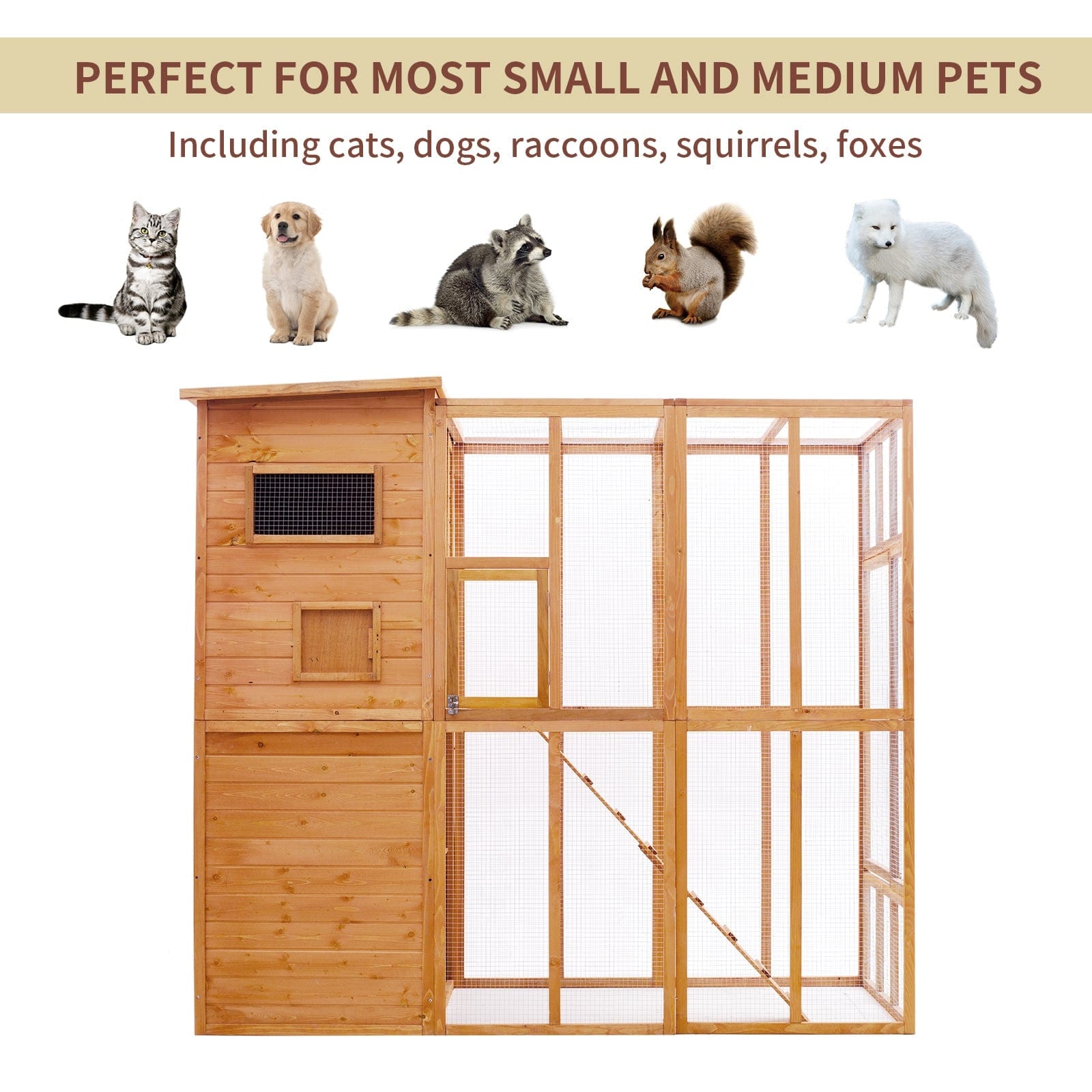 Elecwish Cat House PE1002OR is perfect for most small and medium pets