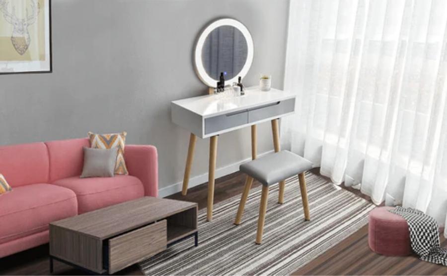 Reveal 7 Secrets of The Ideal Makeup Vanity Table Set in 2021-Elecwish