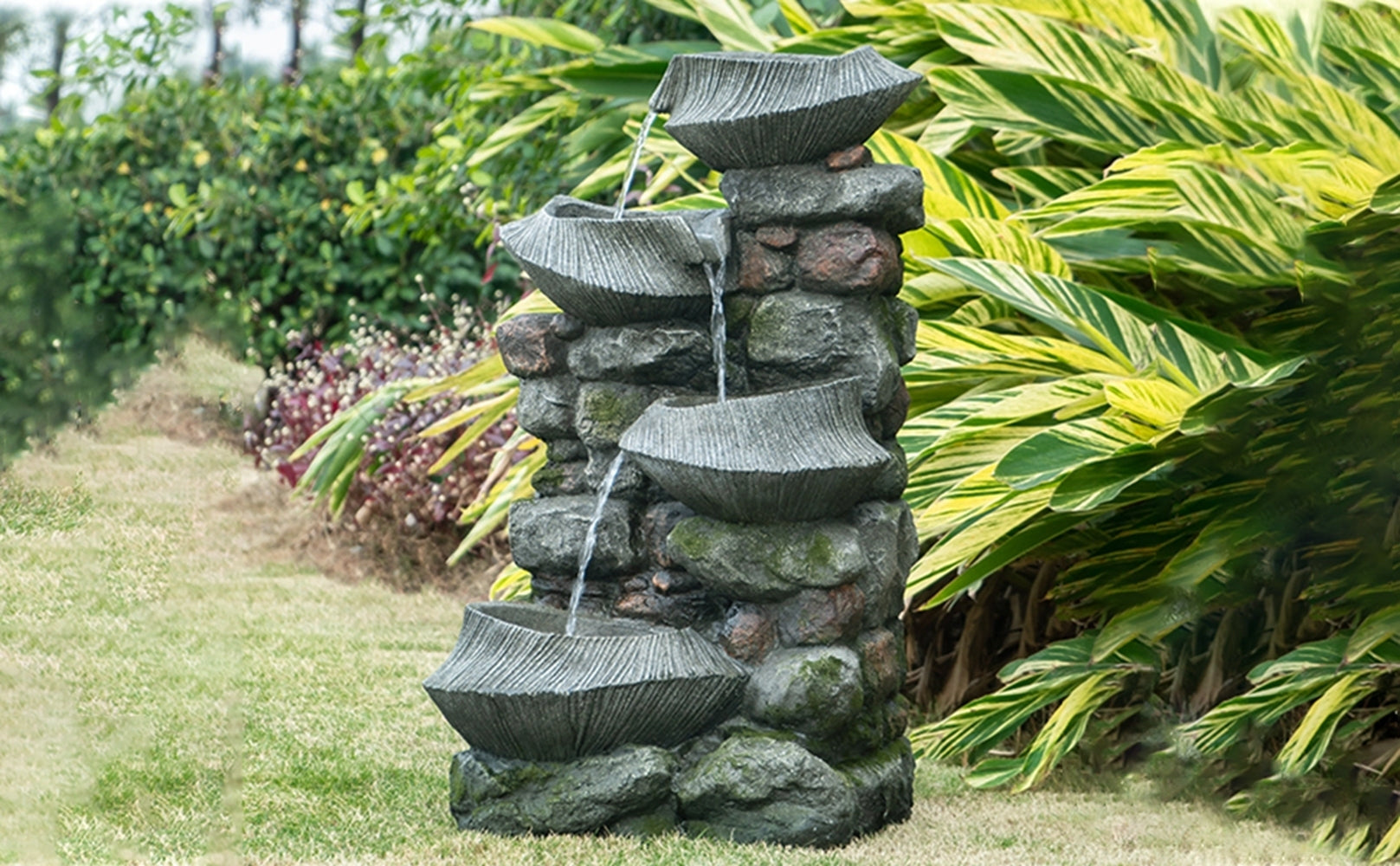 Fontaine 32個 Tapered Square Fountain Urn Triple Kit | Blue Thumb