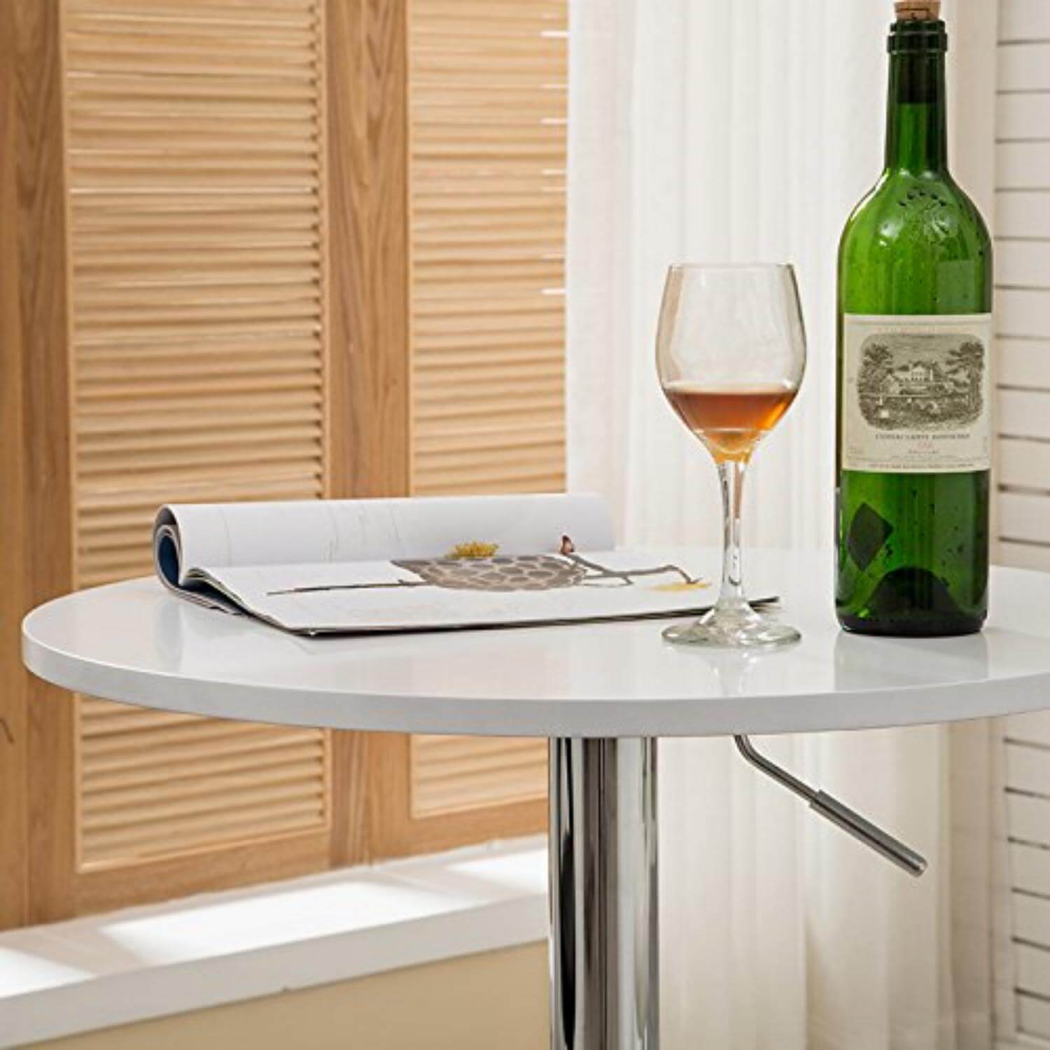 Details of Elecwish white bar table