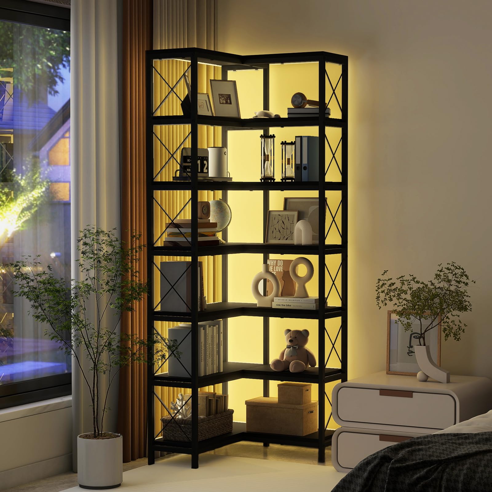 elecwish-Bookshel-HO8036-BK-7-