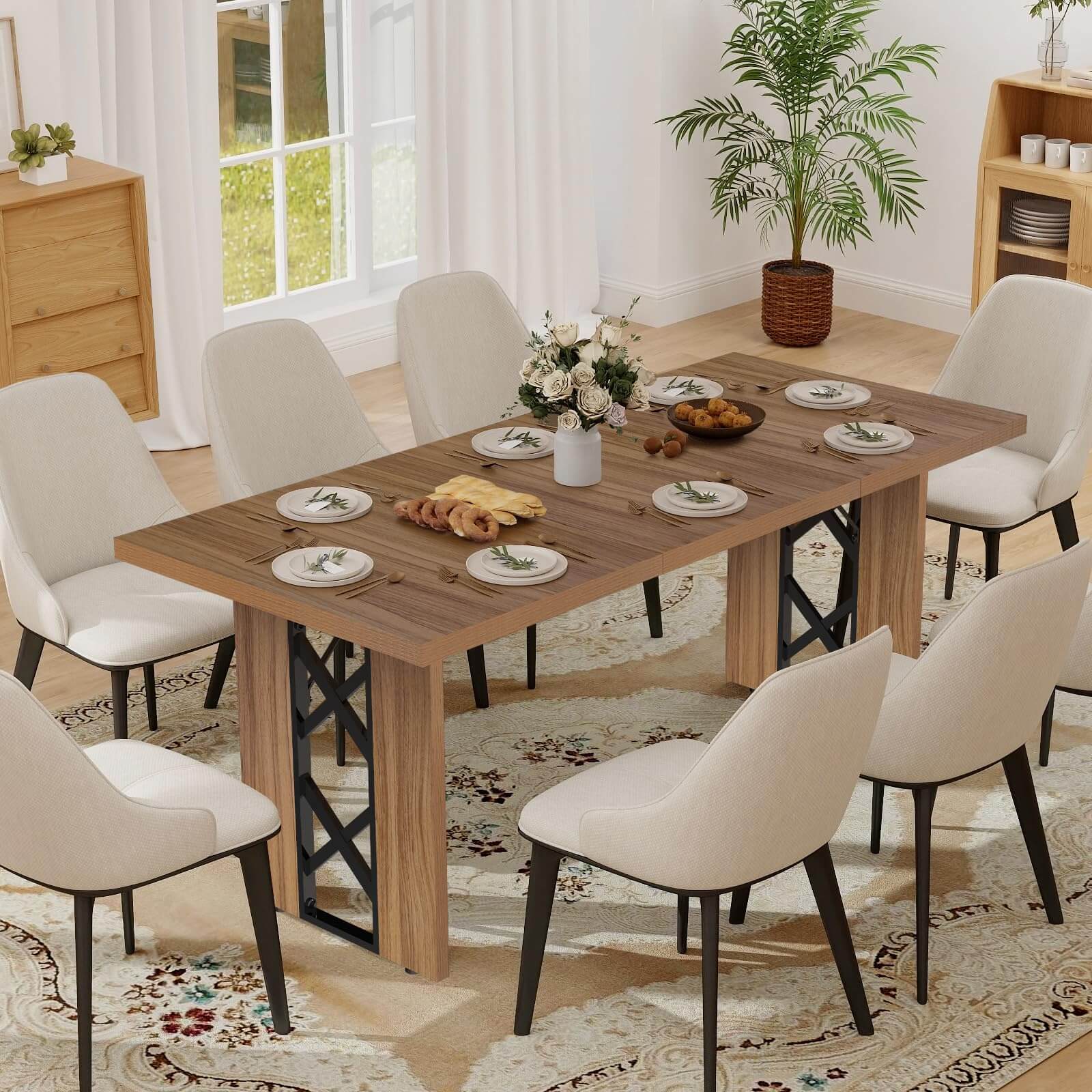 Table à Manger Avec 4 Chaises - Lot Occasion - Générique