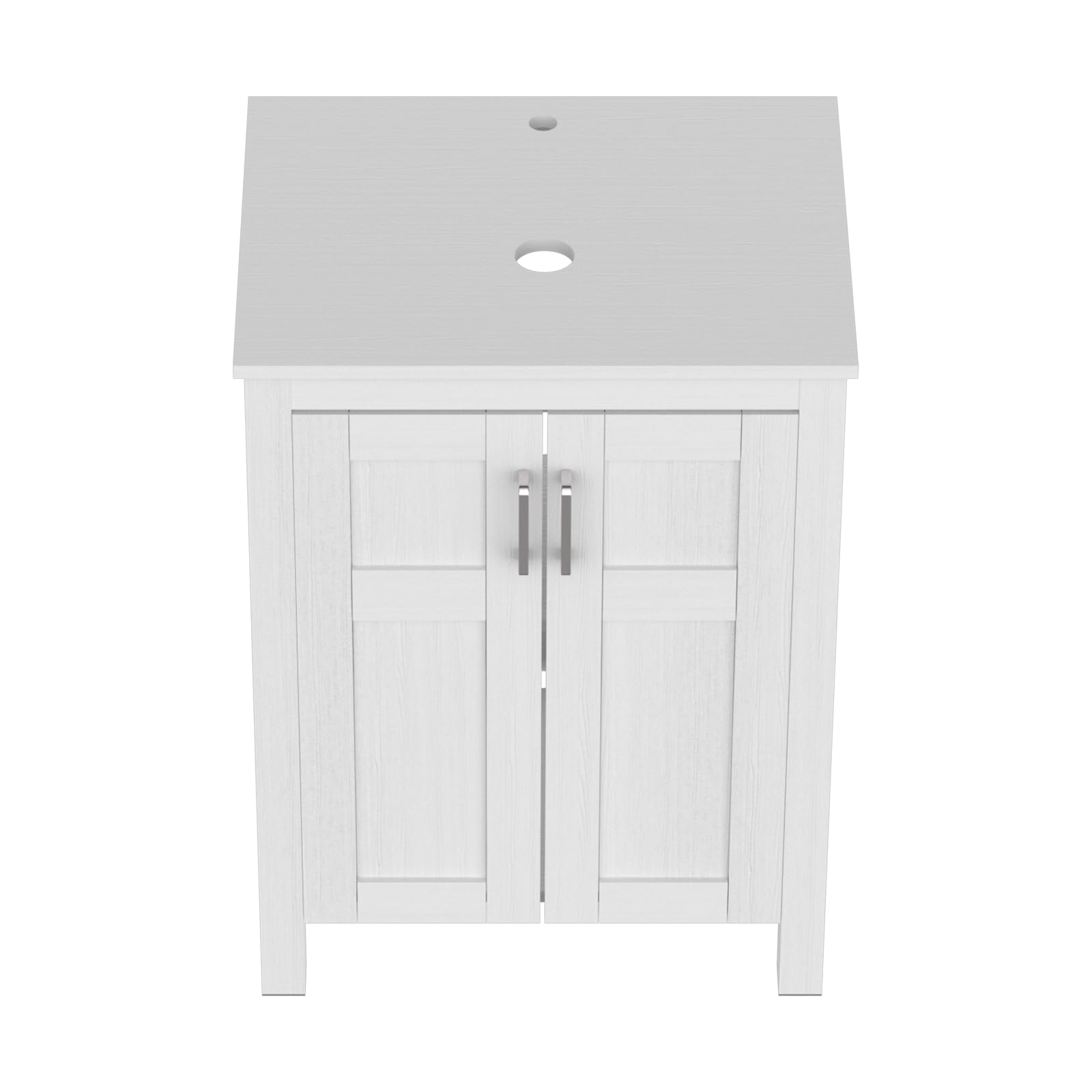 Elecwish White Double Doors Vanity HW1120-WH