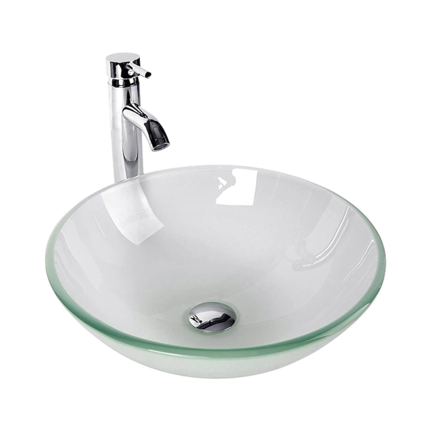 Elecwish frosted glass sink