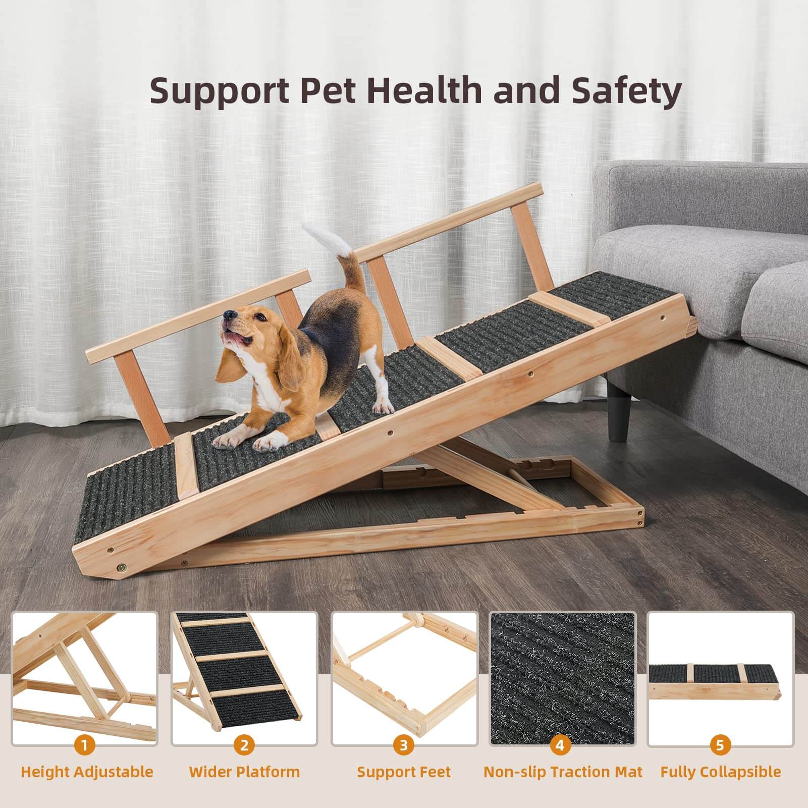 Portable Wooden Pet Ramp 40 Inch PA904