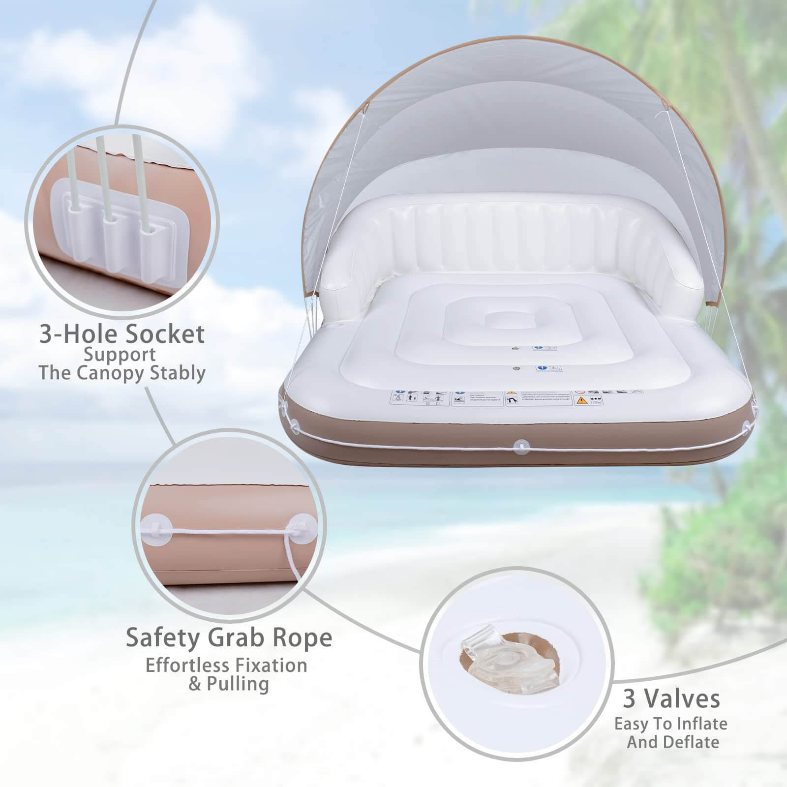 Canopy Island Pool Float at Thomas Castillo blog