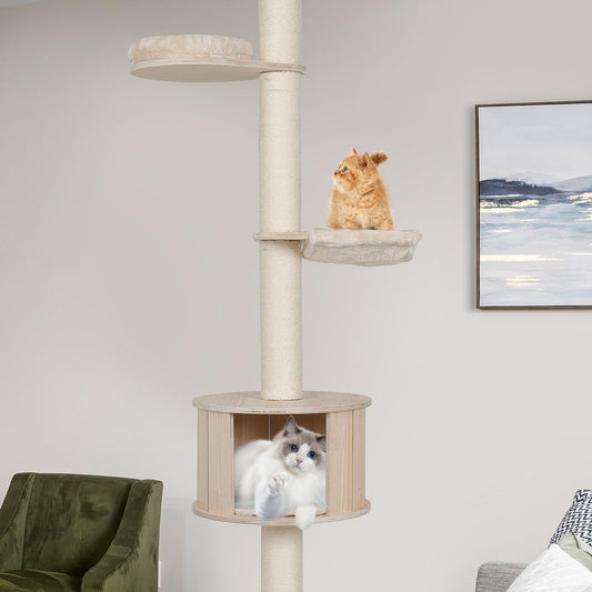 6 Tiers Cat Tower Adjustable Height PF008 details