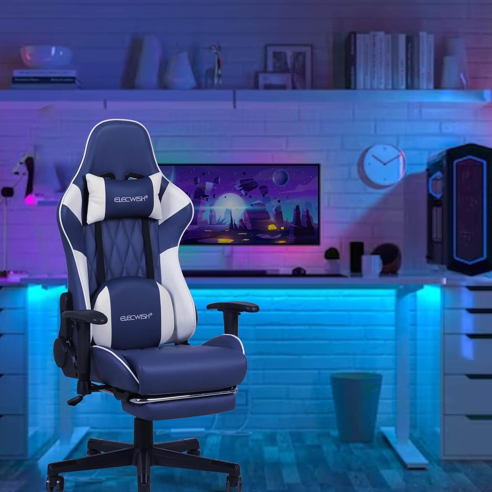 Gaming Chair with Soft Lumbar Suppot OC115 display scene