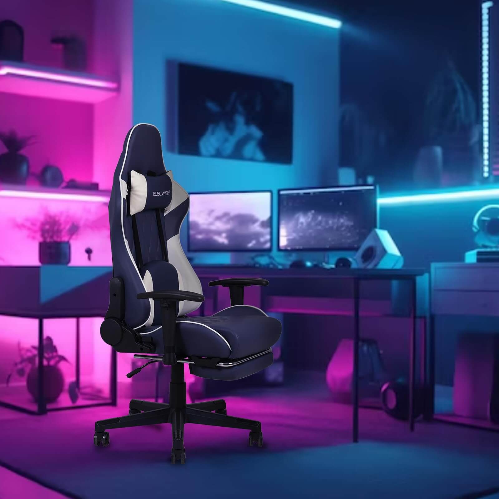 Gaming Chair with Soft Lumbar Suppot OC115 display scene