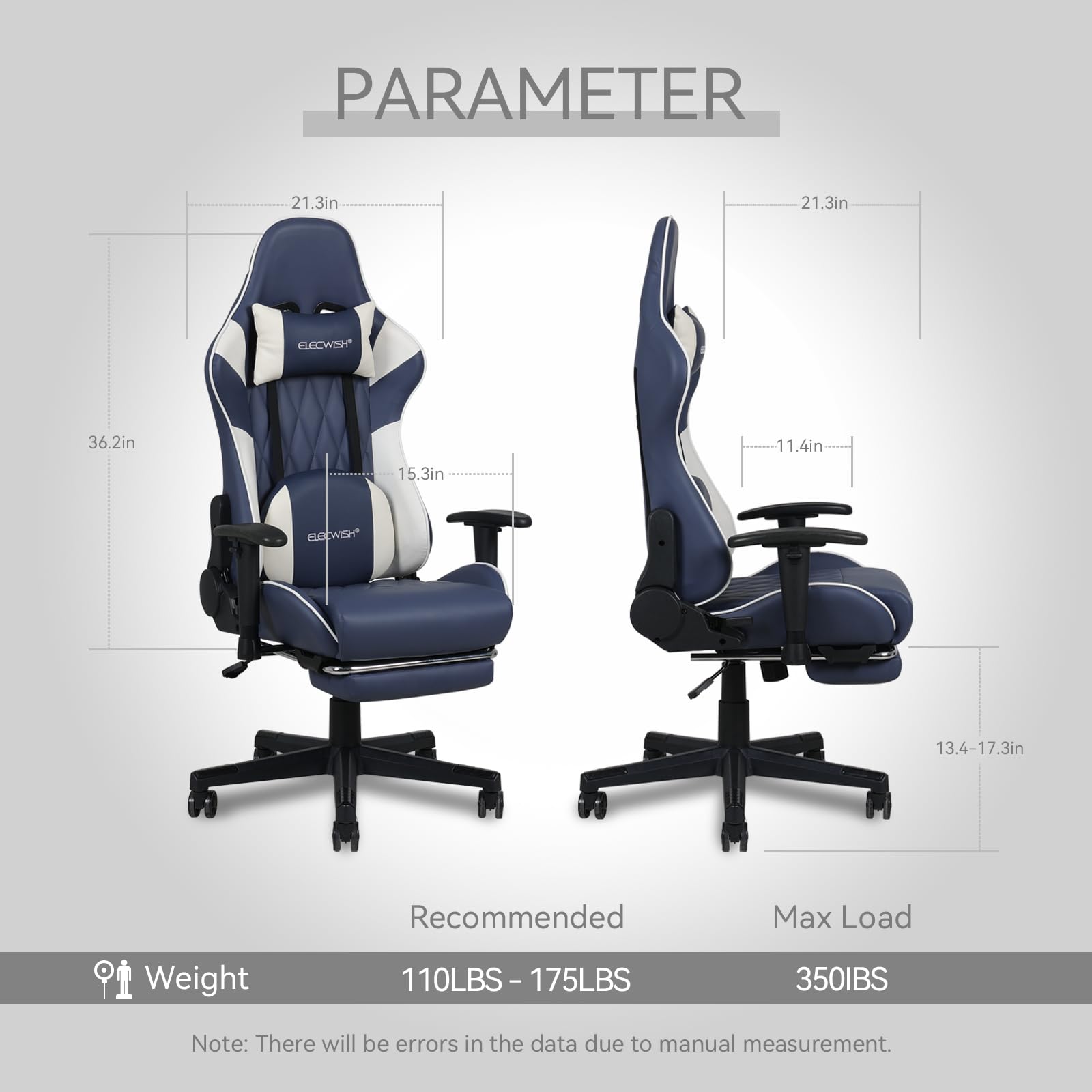 Gaming Chair with Soft Lumbar Suppot OC115 size