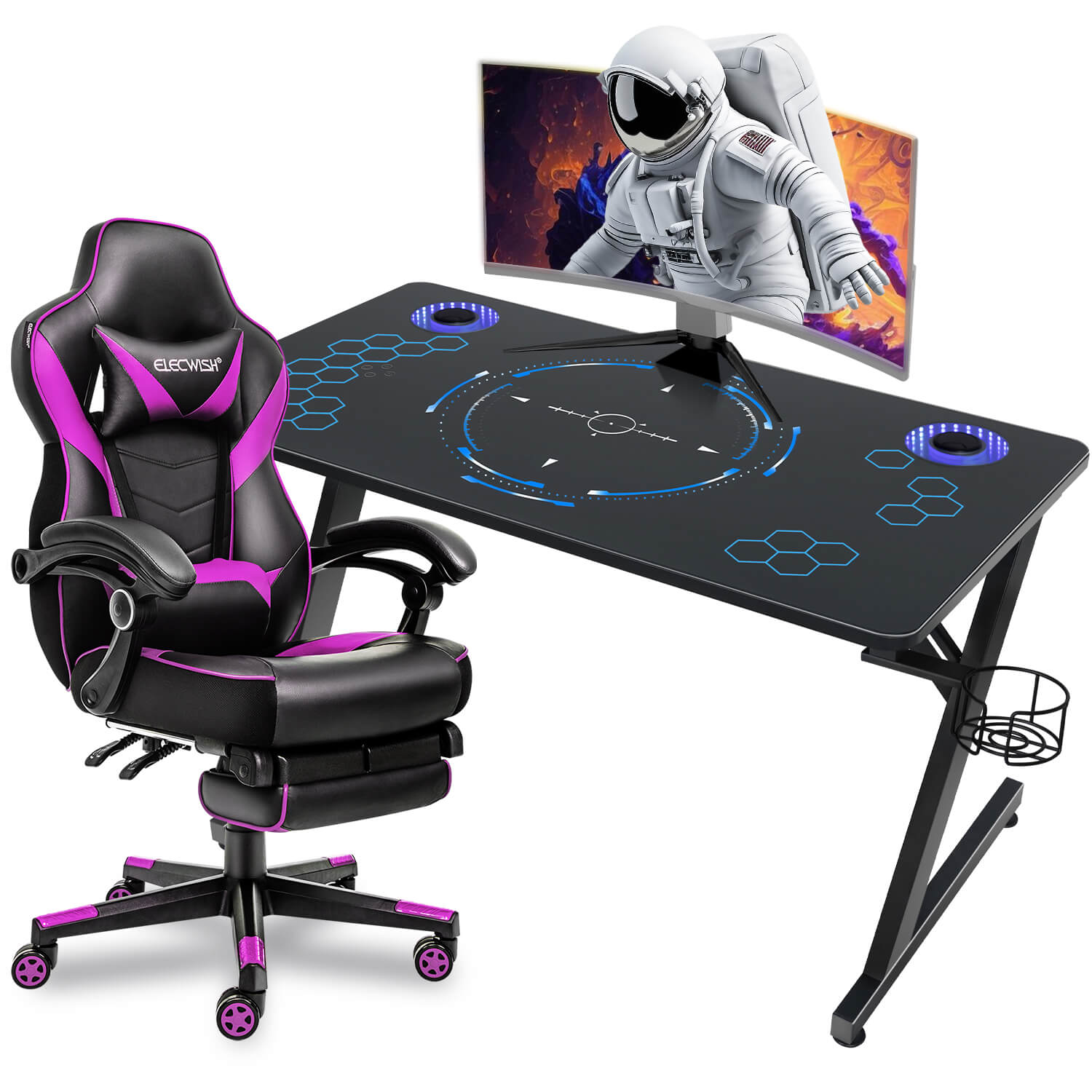 Lancaster home gaming desk & chair set Clearance