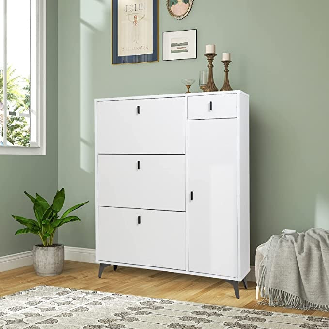 Shoe Storage Cabinet Slim with Door IF004 Shoe Storage Cabinet Slim with Door IF004