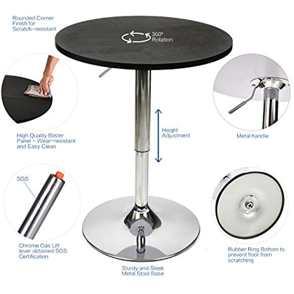 Black bar table selling points ow003