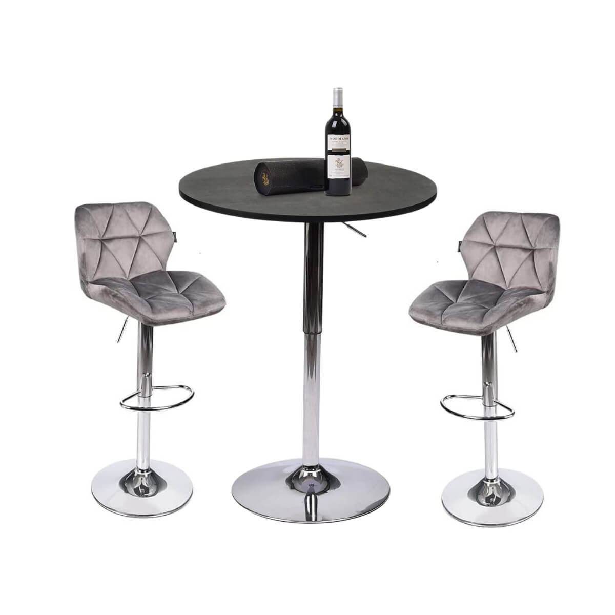 Silver pub discount table set