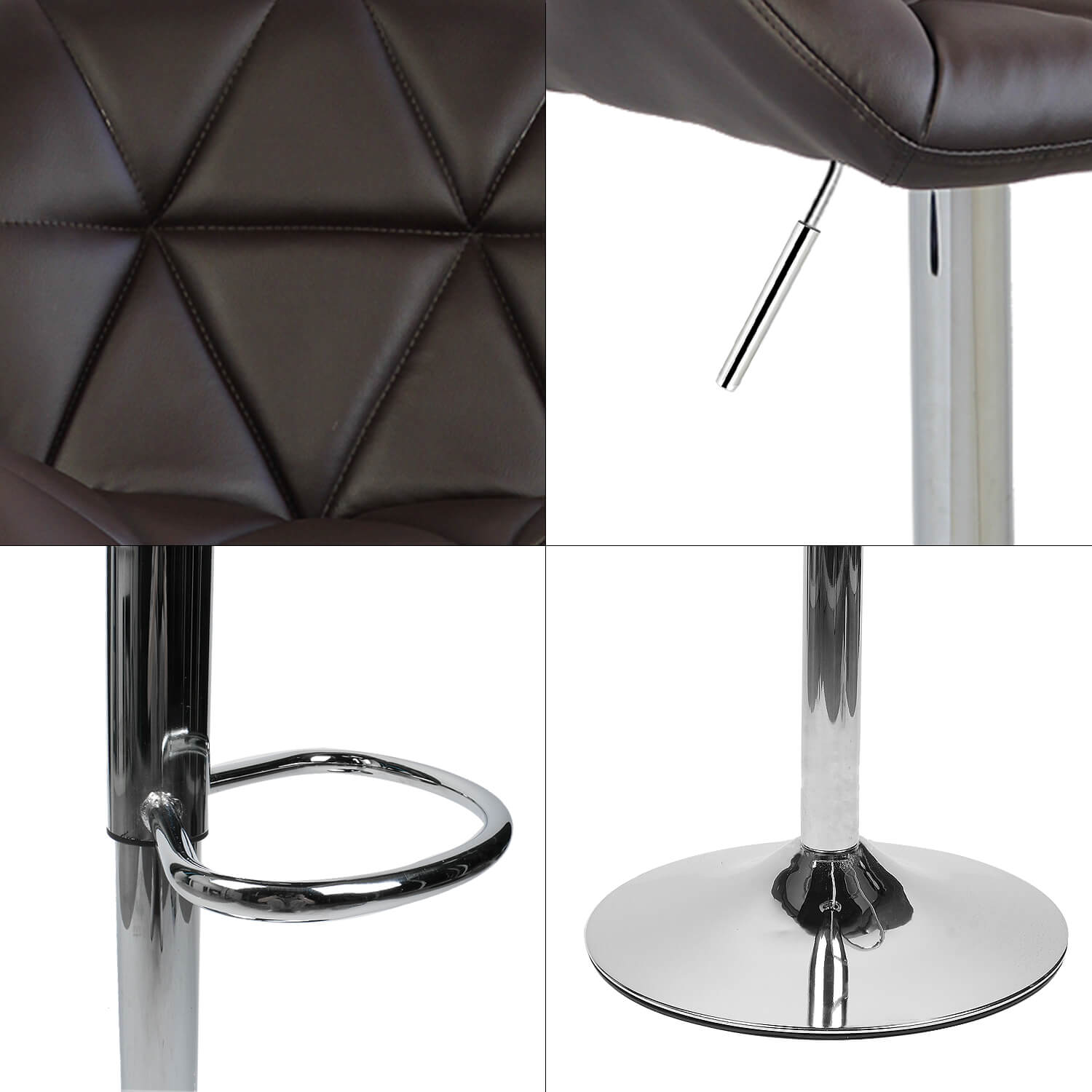 Feature details of Elecwish brown bar stools
