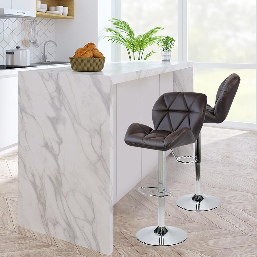 Elecwish brown bar stool OW001 display scene