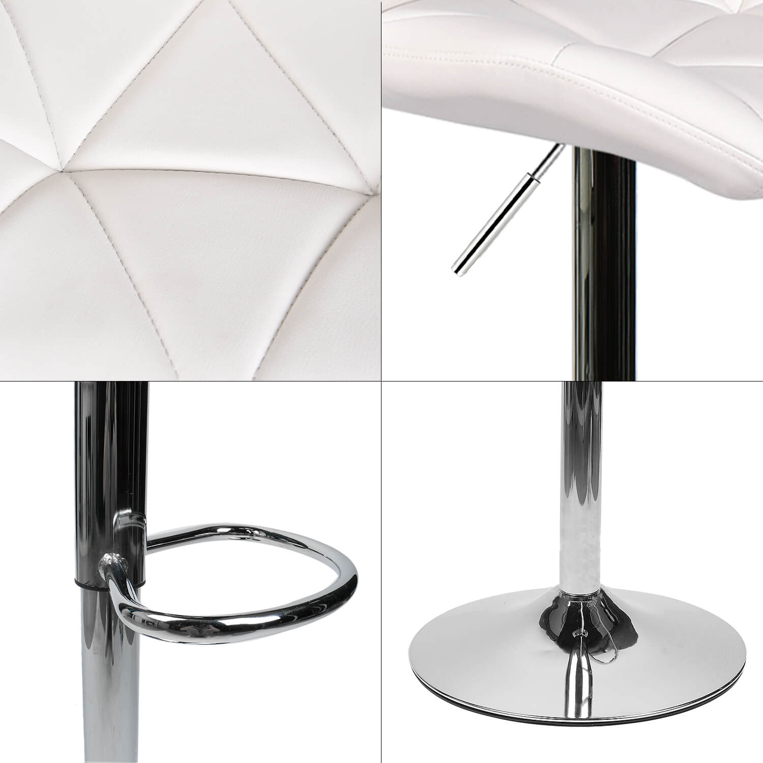 Details of Elecwish white bar stool OW001