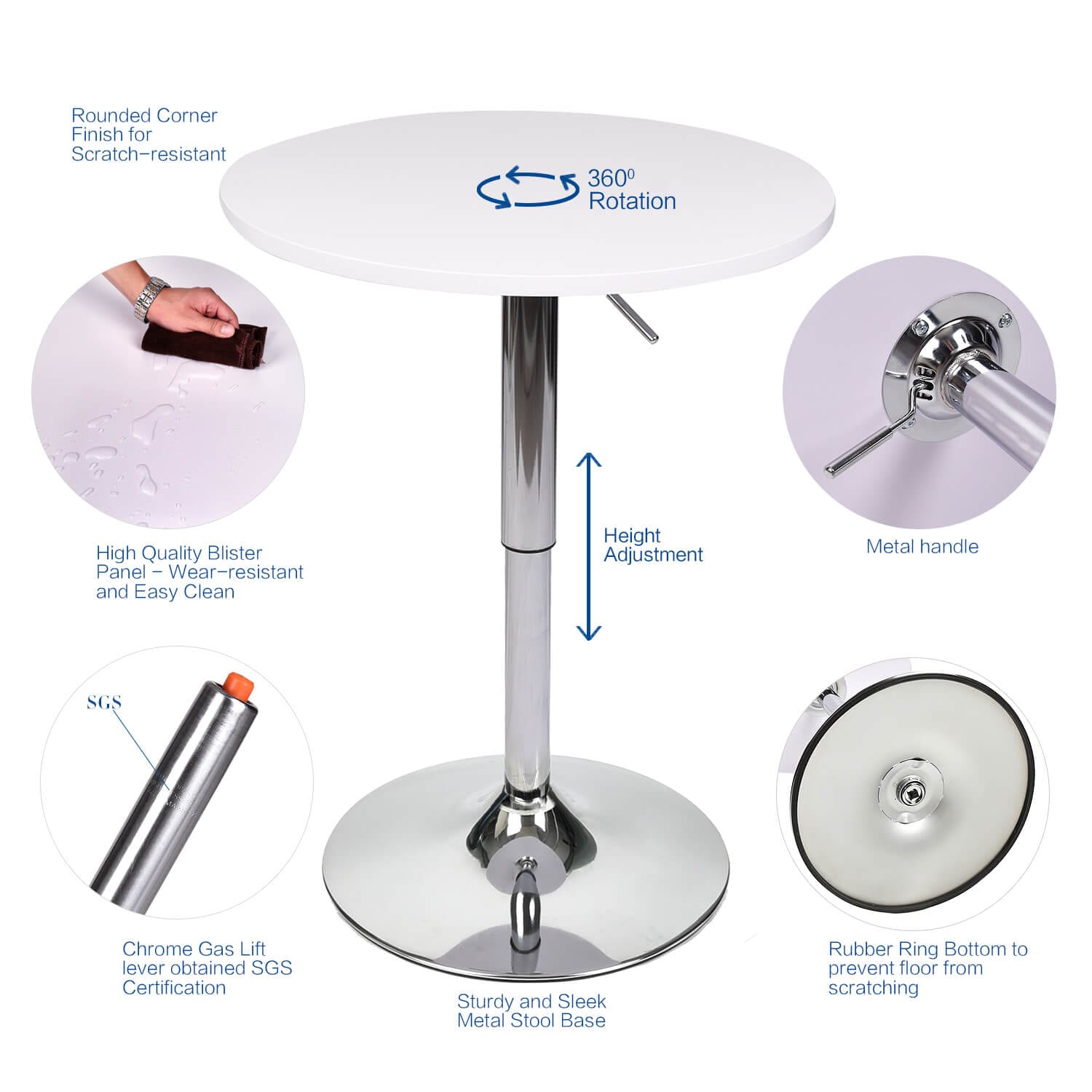 Features of Elecwish White Table OW003