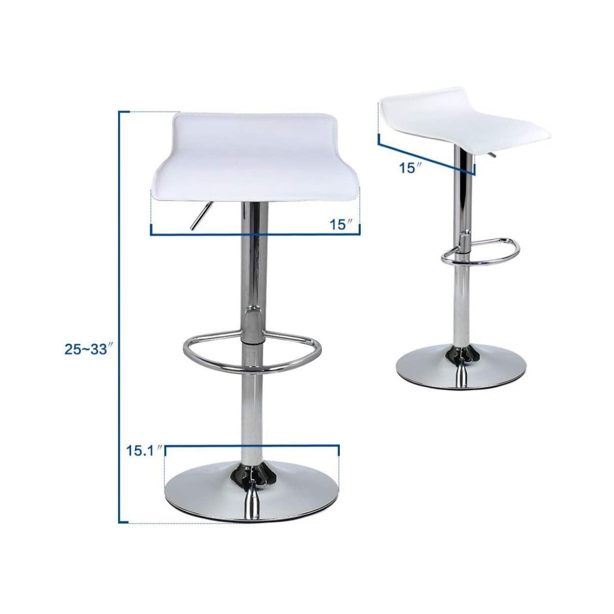 Elecwish white bar stool OW002 size