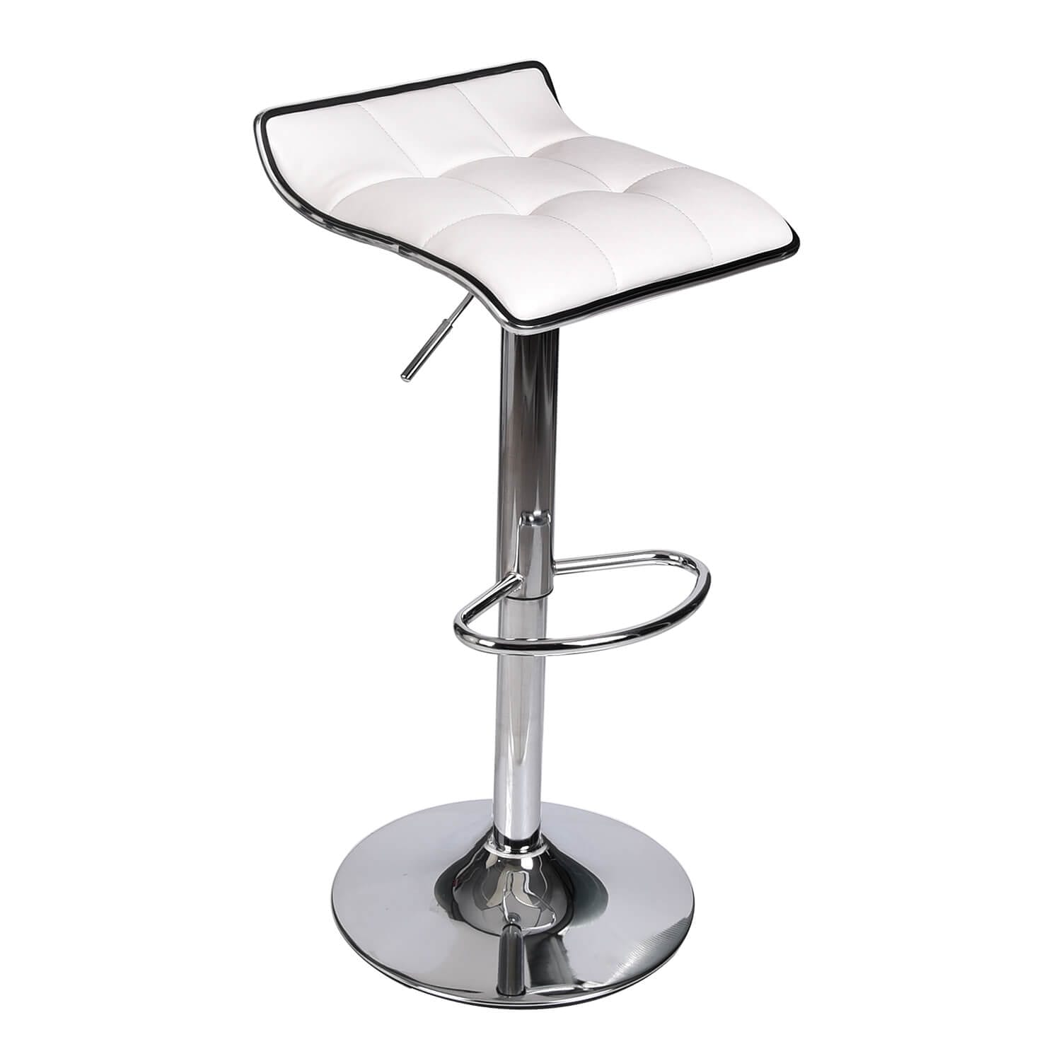 Elecwish Grid White Bar Stools OW006