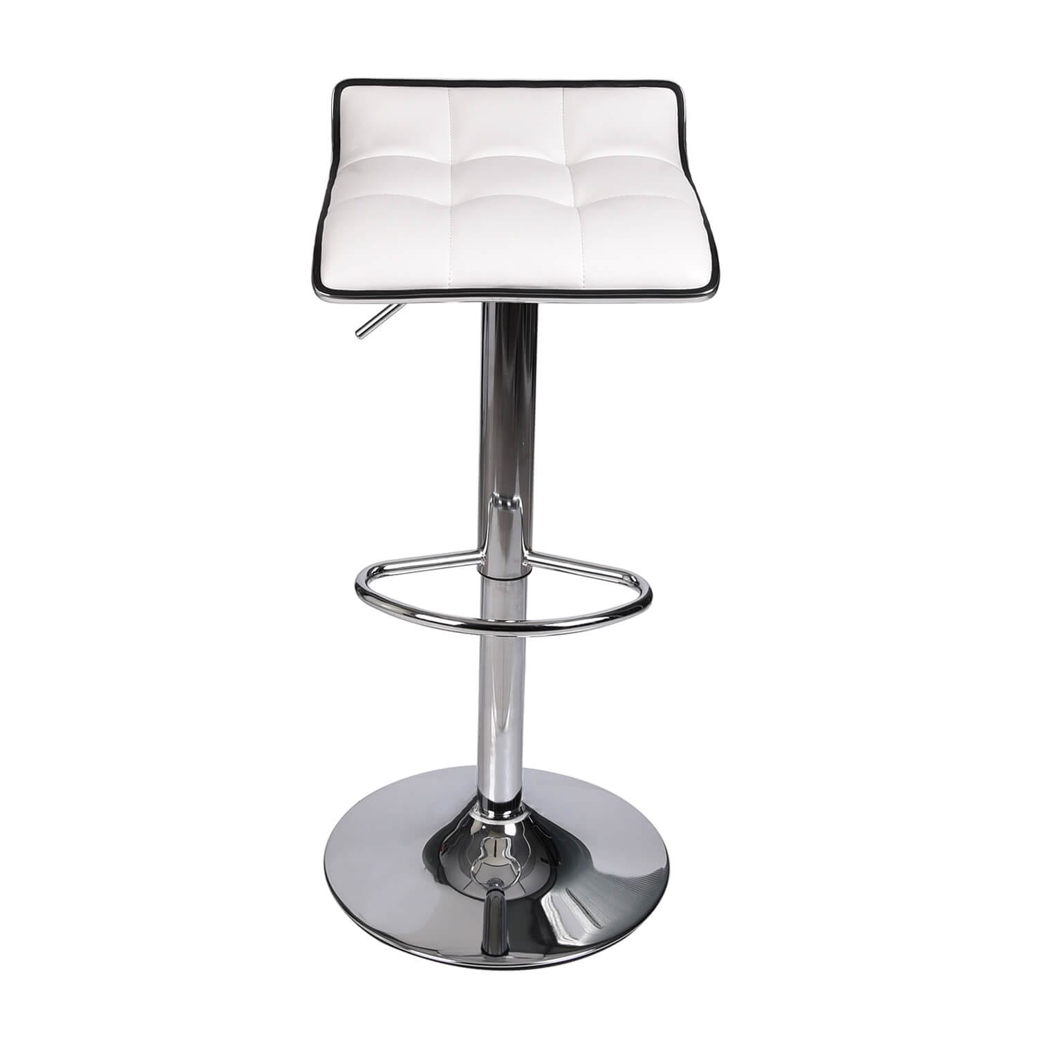 Elecwish Grid White Bar Stools OW006