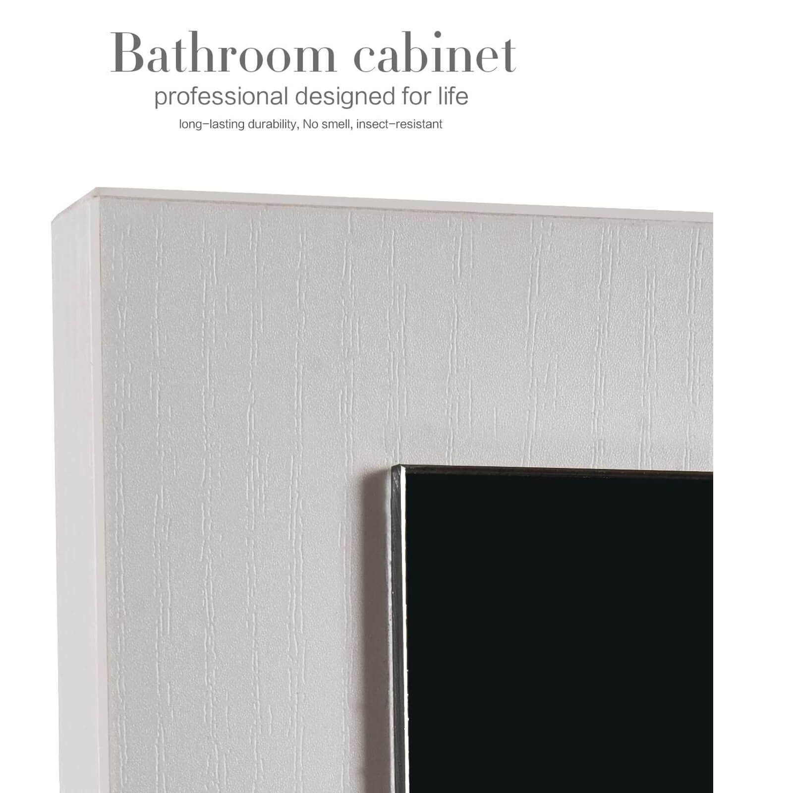 Elecwish 24" Wood Bathroom Vanity Stand Pedestal Cabinet has premium material