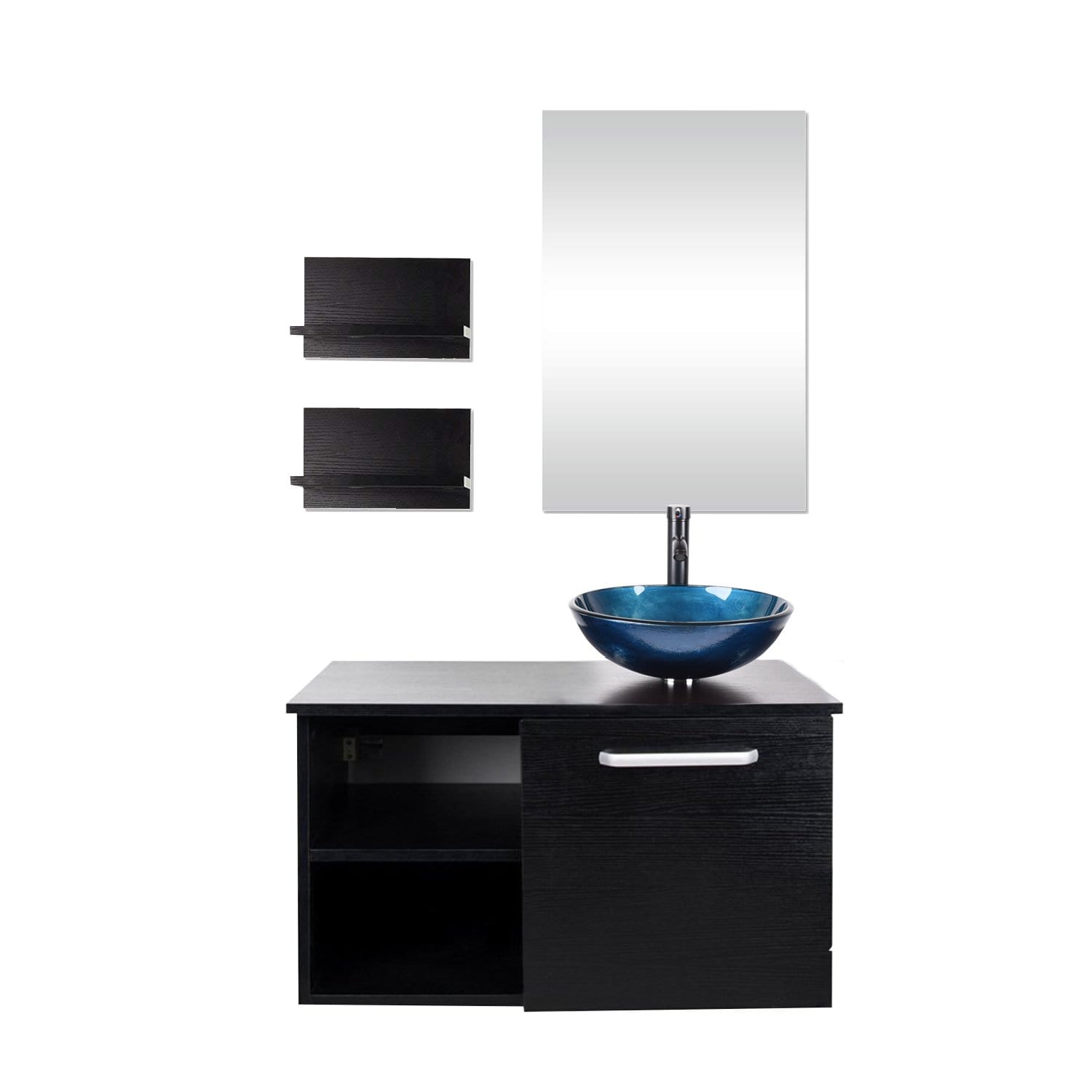 Wall-mounted Vanity Set, Modern Design