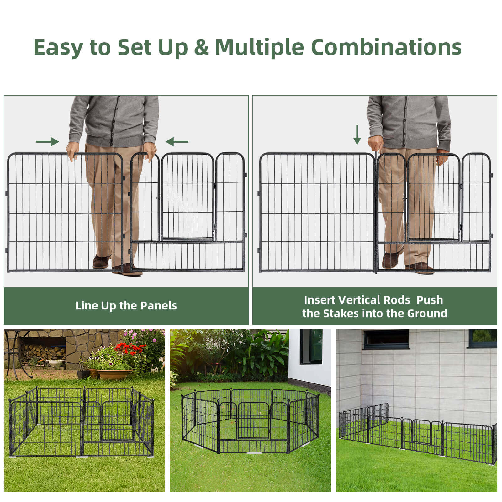 Elecwish High-Security Pet Fences is easy to set up and multiple combinations