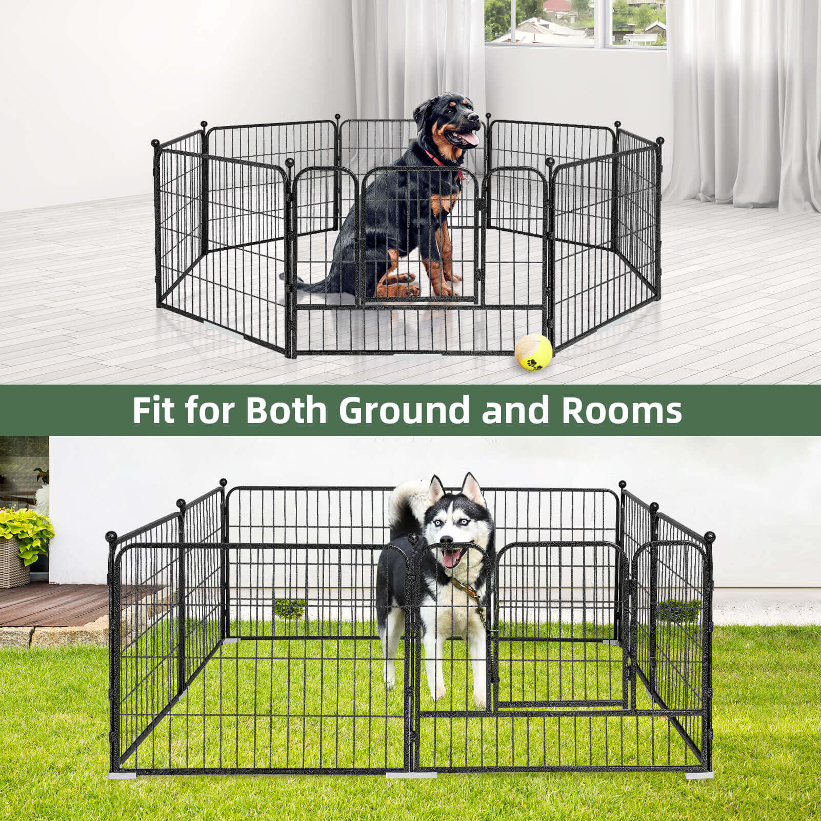 Elecwish High-Security Pet Fences fits both ground and rooms