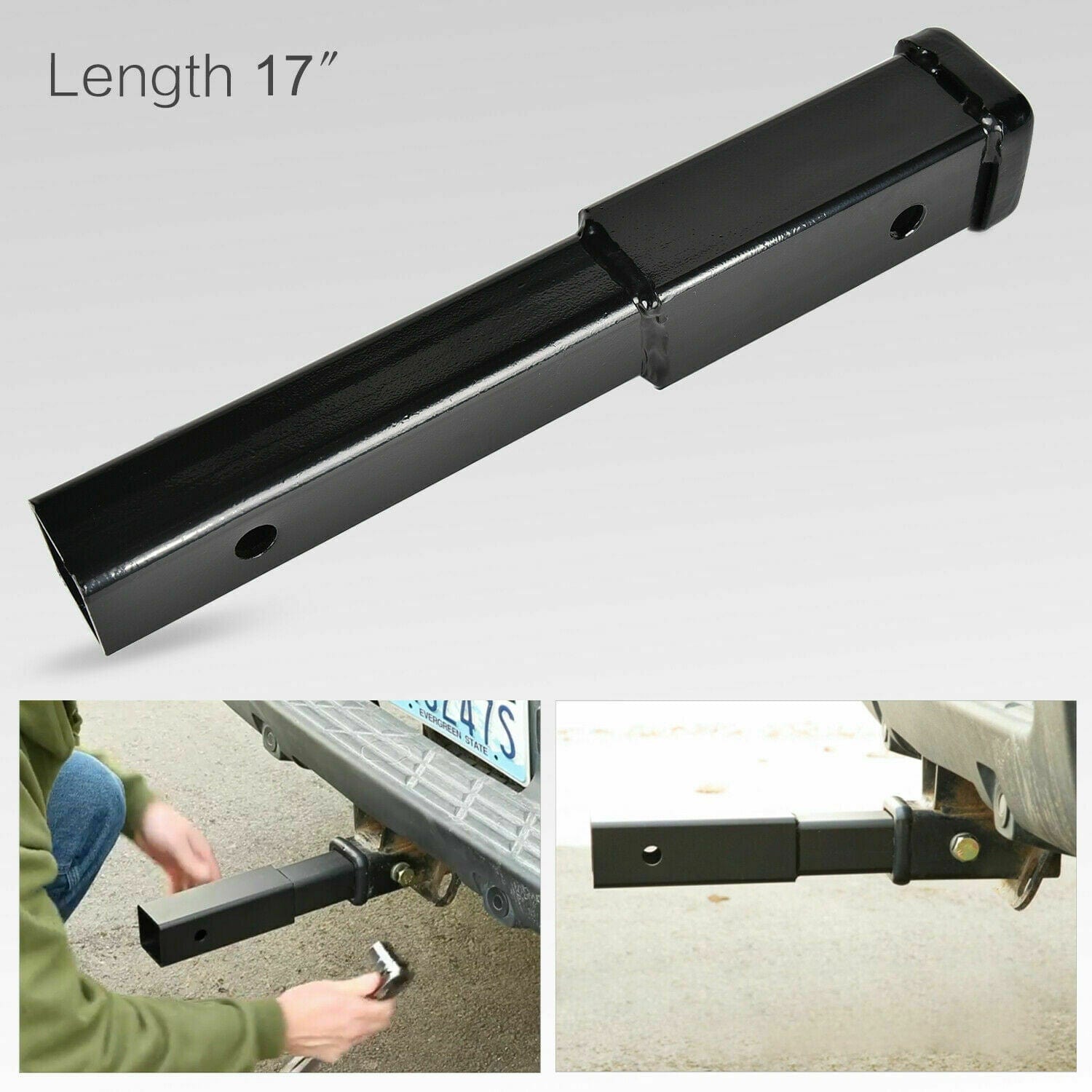 Elecwish Receivers 12"/18" Trailer Hitch Extension for 2-Inch Receiver Tube Extender usage scenes