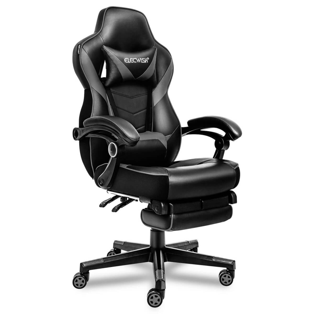 Dropship PU Gaming Chair, Swivel Recliner With Adjustable Backrest