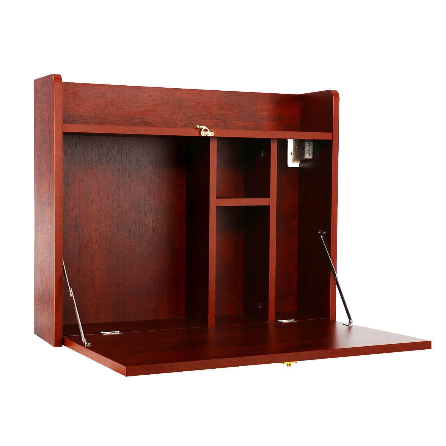Elecwish Wall Mounted Table Foldable Storage Shelf Wall-Mounted Desk HW1138 open status
