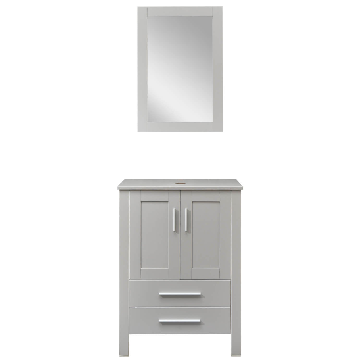 Gray Wood Bathroom Cabinet Combo Set BV1010-GY without sink
