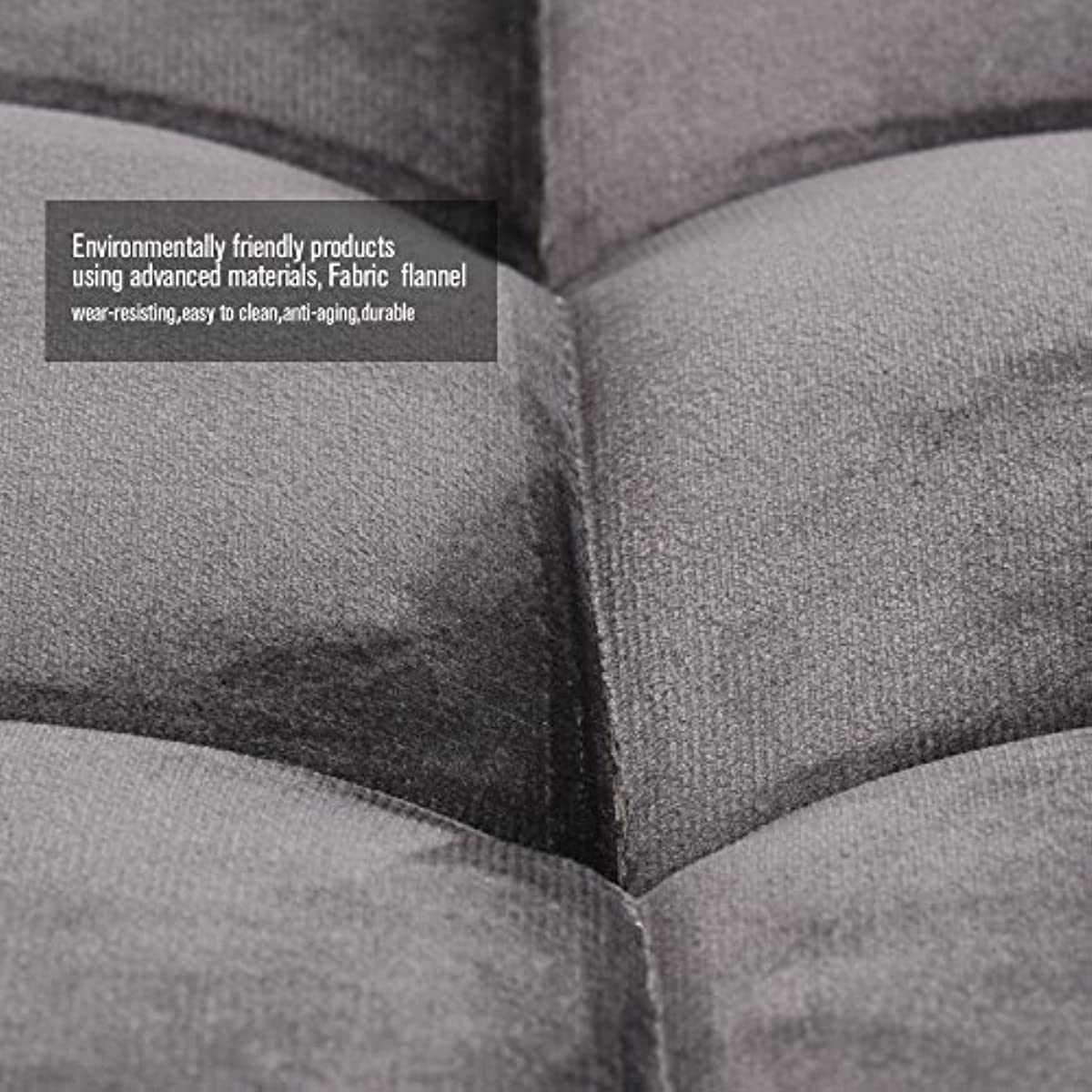 Grey velvet fabric armless bar stools material