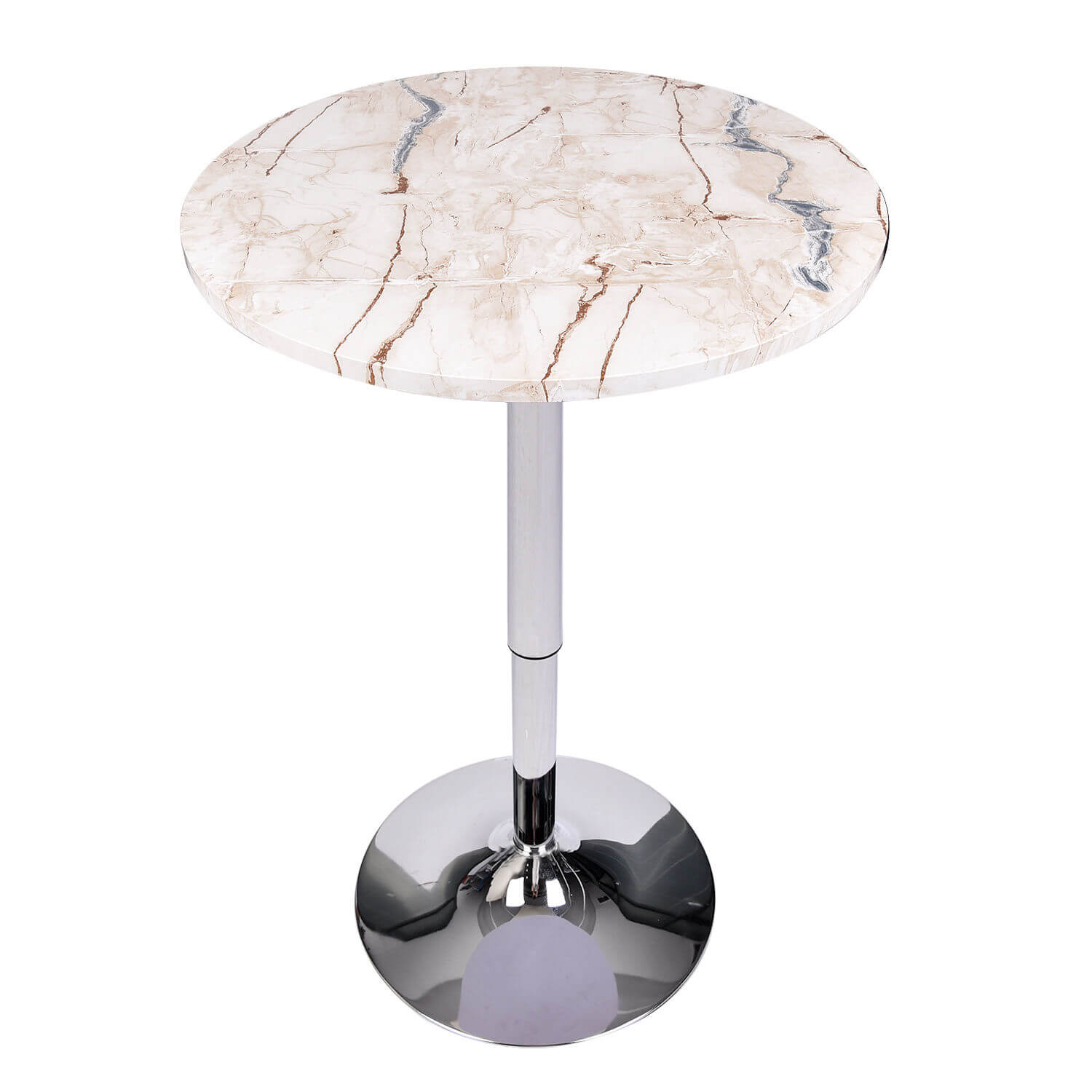 Marble white bar table from over sight