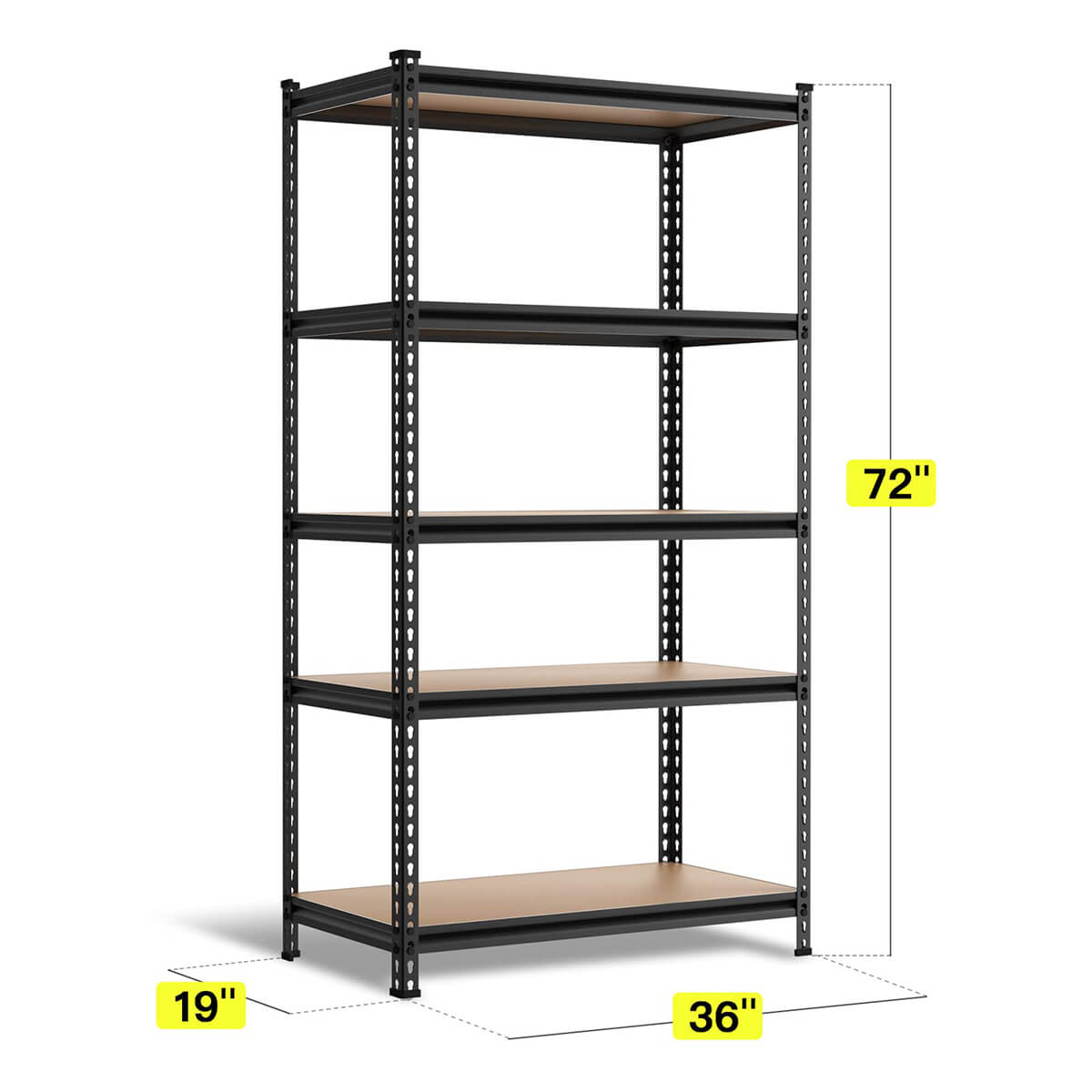 Elecwish 5-Tier Storage Shelves Adjustable TH715 size